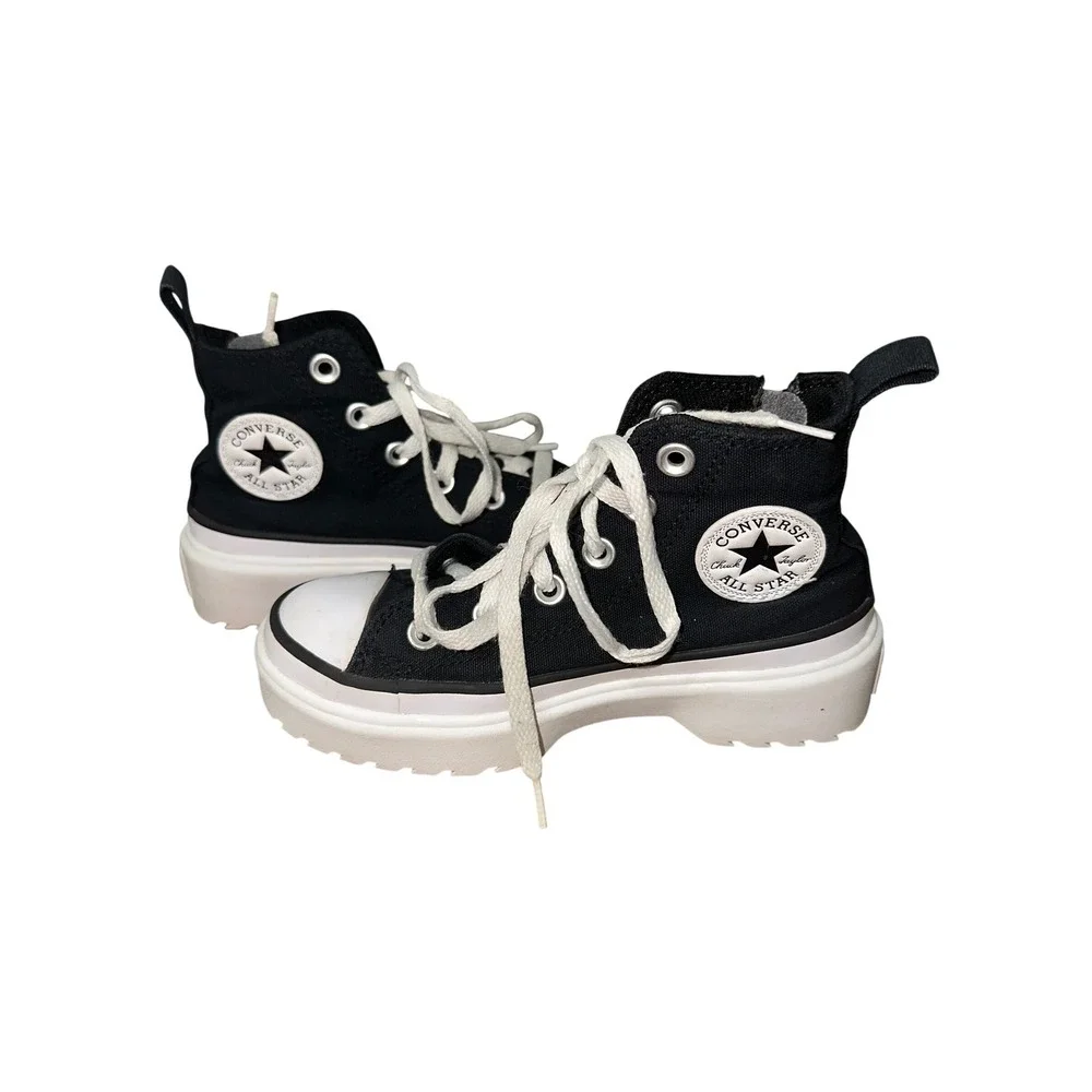 Converse Chuck Taylor All Star Lugged 2.0 Youth Black White High Top A03846C 13